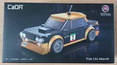 Cada C55035W Fiat 131 Abarth Klemmbaustein Brick Set Auto Modell Bausatz