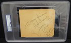 TEX RITTER 1905-1974 Autographed Album Page PSA/DNA Authentic Auto Slabbed — photo 3