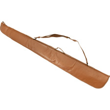 Jack Pyke Leather Shotgun Slip in Tan Hunting Shooting Gun Bag Protective Lining