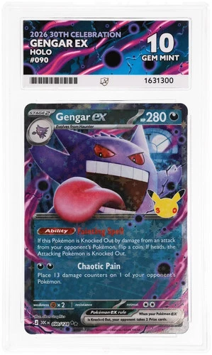 ACE 10 Gengar EX 090/128 30th Celebration Pokemon Gem Mint