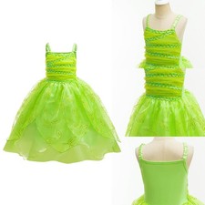 Kids Girls Skirt Mesh Costume Fancy Dress Princess Ceremony Carnival Halloween