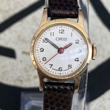 Oris Watch Ladies Vintage 1960s Swiss Made Mechanical Gold Plated Petite 20mm