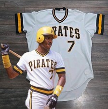 🏴‍☠️ 🟡⚫️🟡 AUTHENTIC VINTAGE PIRATES JERSEY BARRY BONDS JERSEY 48 XL RUSSELL 