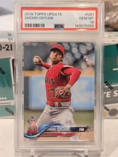 SHOHEI OHTANI 2018 TOPPS UPDATE ROOKIE RC #US1 PSA 10 GEM MINT! MVP SN#143275250