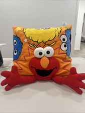 Vintage Sesame Street Elmo Hug Pillow Rare Cookie Monster, Oscar, Big Bird