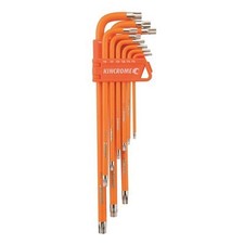 Kincrome K5044 manipulationssicheres Torx-Set lange Serie 9-teilig gehärteter S2 Stahl