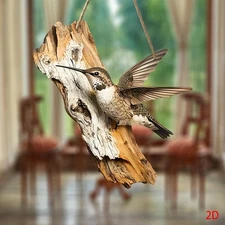 1/2pcs Vintage Wooden Bird Wall Sign Farmhouse Garden Porch Home Decor 8in