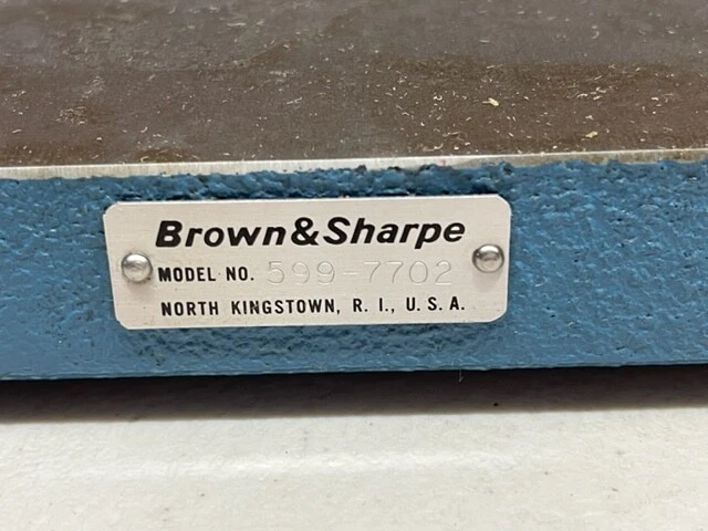 Brown & Sharpe 599-7702 Cast Iron Comparator Stand Base, 9x7"  IN STOCK - Image 3 of 4