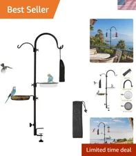 Vintage Style Bird Feeding Station with Multi Hook Setup - Nature Lover's Gift
