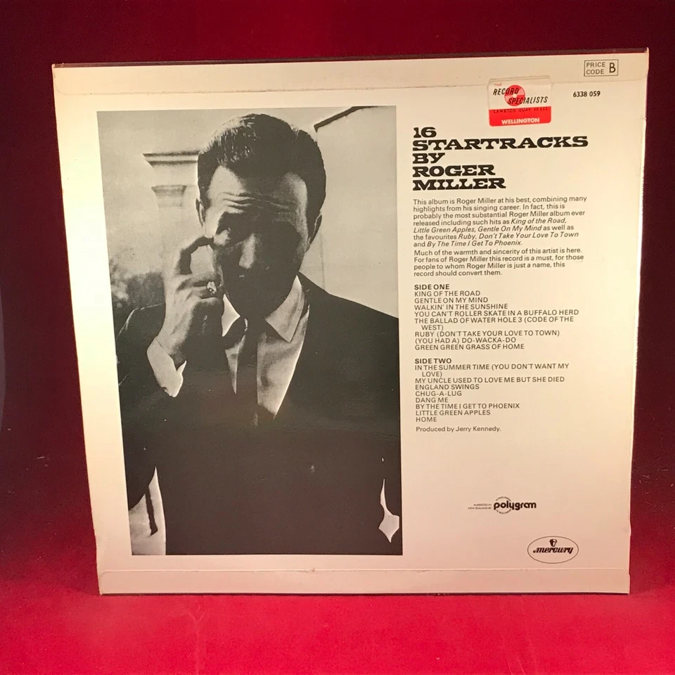 ROGER MILLER 16 Startracks 1971 UK vinyl LP best of King Of The Road ruby home - Image 2 of 4