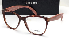 Prada VPR 12T UE0-1O1 Brown Tortoise/Pink Cat Eye Womens Eyeglasses 53mm