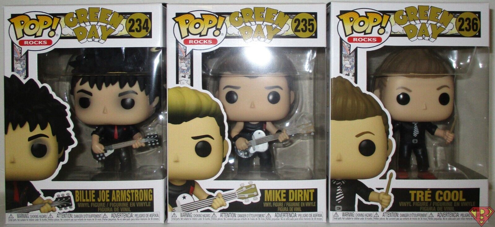 BILLIE JOE MIKE DIRNT TRE COOL Green Day Pop Rocks 4