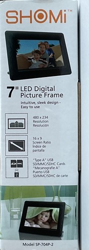SHOMi 7” Led Digital Picture Frame (NEW) - Picture 8 of 8