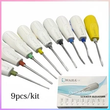 Set Of 9 Dental Luxating Root Elevator Tooth Extraction Kit Surgical Instruments