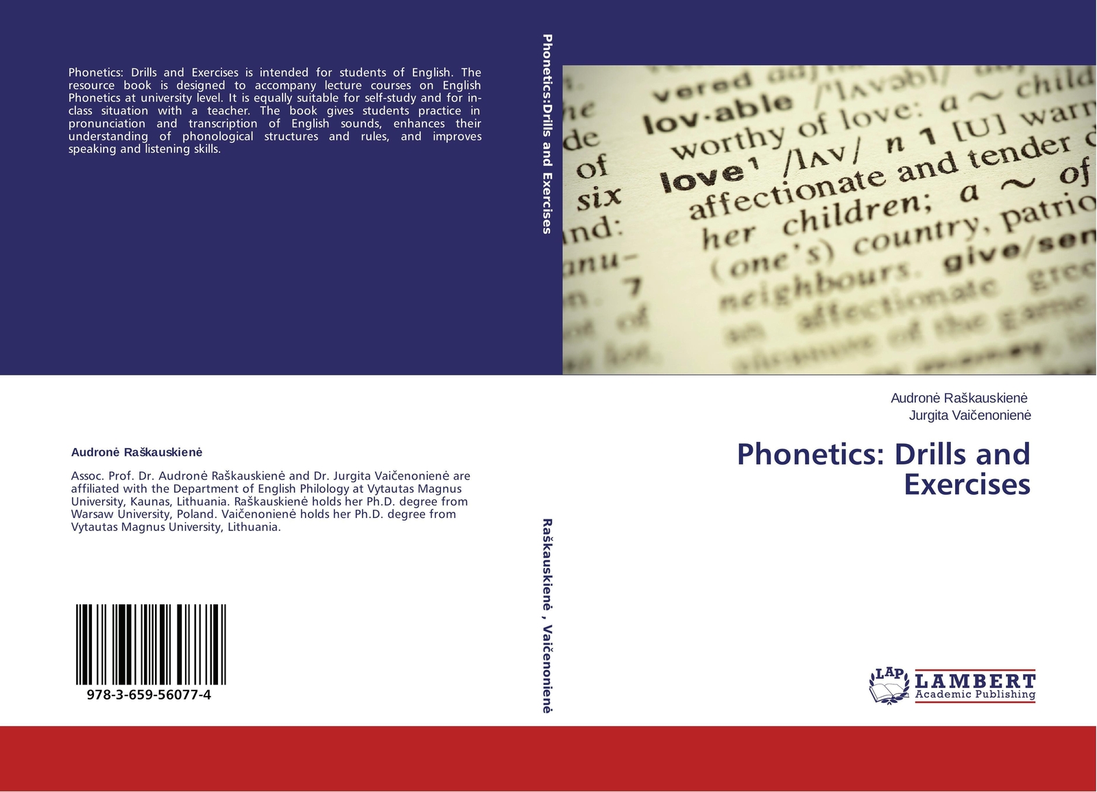 Thumbnail - Phonetics: Drills And Exercises Audron¿ Ra¿kauskien¿ (u. A.)
