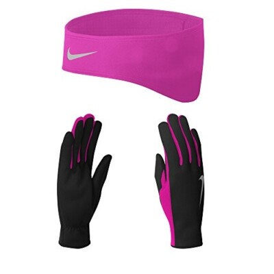 ladies running headband and gloves
