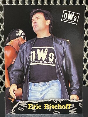 1998 Topps WCW NWO Eric Bischoff Wrestling Card #50 WWE RAW GM Easy E RARE Card