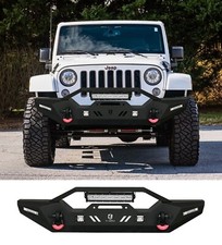 Steel Front Bumper Fits Jeep 07-24 Wrangler Jk Jl20-24 Gladitor Jt