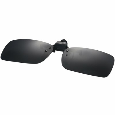 Polarized Clip On Sunglasses | Day & Night Vision Glasses | UV400 Protection For Driving (Silver Frame) - View #7