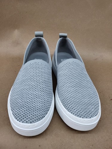 Eileen Fisher Gray Size 7 Womens sneakers Slip on Mesh Pep Platform Stretch - Picture 3 of 12