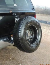 Universal Receiver Hitch Spare Tire Mount Long