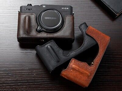 Handmade Genuine Leather Half Case For FUJIFILM X-E4 Fuji XE4 Camera Hand  Grip | eBay