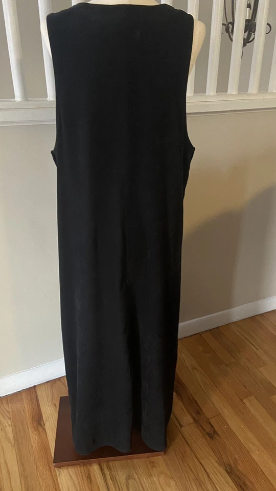 Vestido de gamuza para mujer Amanda Smith - Talla M - Negro Foto 3 de 4