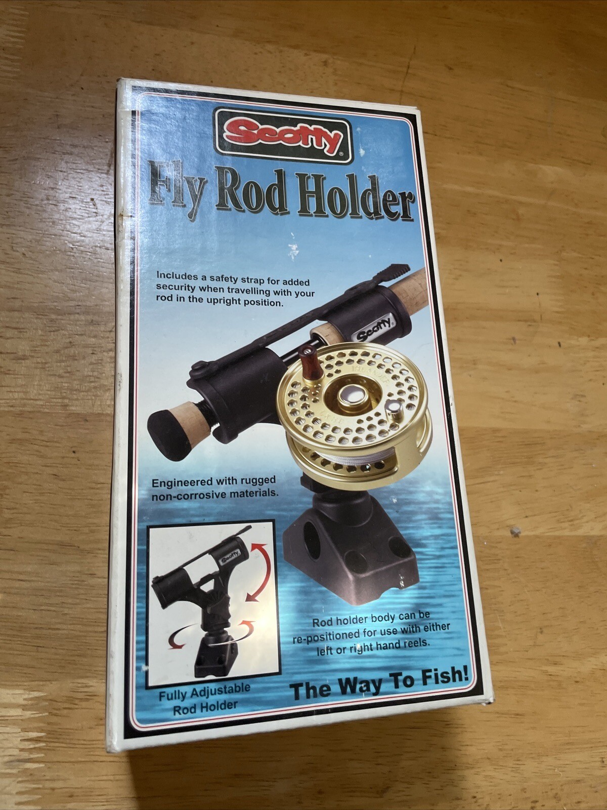 Scotty Fly Rod Holder- Fully Adjustable (Brand New) 265, Deck Mount
