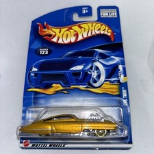 2002 Hot Wheels Mainline/Collector #123 EVIL TWIN Gold w/Gold Lace Spoke Wheel