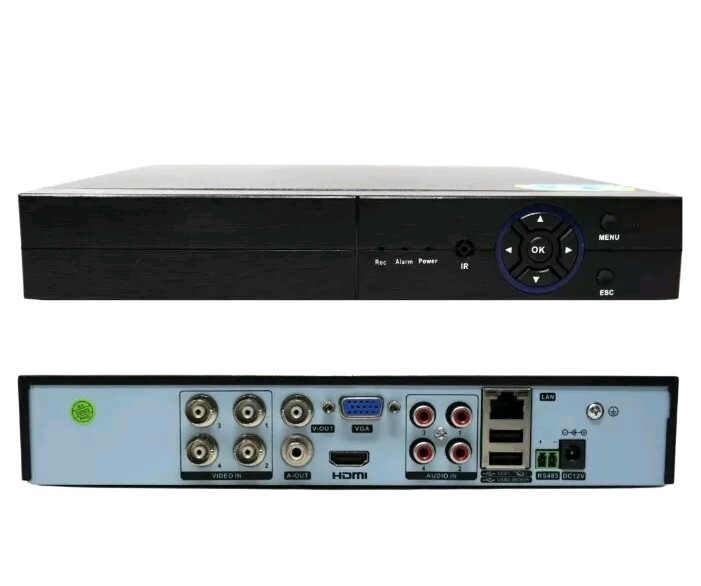 DVR 4 canali AHD ibrido p2p 6 in 1 senza HDD 5 mpx 8 canali in IP MODE Full Hd