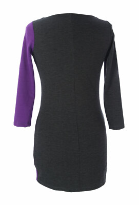JULES JIM Maternity Women's Color Block Dress Small Purple