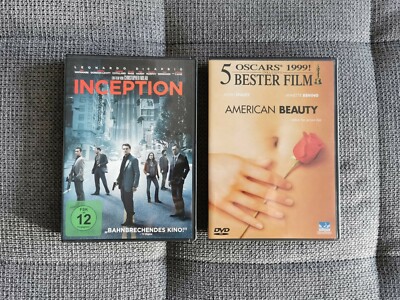 2x Hollywood Blockbuster, DVD, Inception, American Beauty, Leonardo DiCaprio