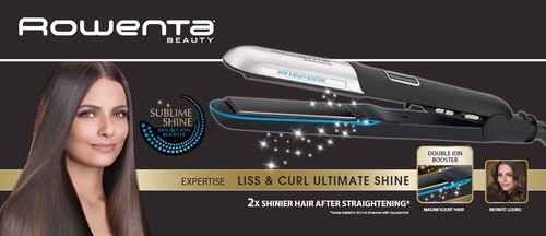 Rowenta Liss \u0026 Curl SF6220E0 Plancha de Pelo 2 en 1 Alisado y Rizos mayor  brillo | eBay