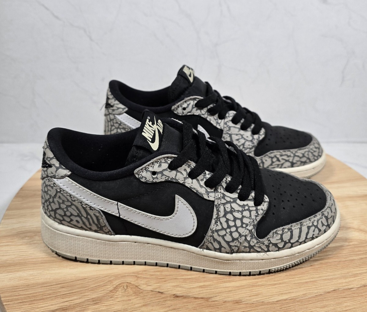 ヒ*)様 Air Jordan 1 Retro Low OG Black Cem Nike Air Jordan 1 Retro Low OG Black Cement GS CZ0858-001