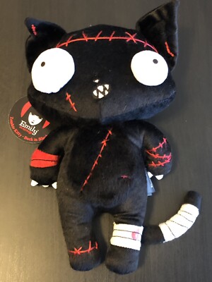 NWT Emily The Strange Plush 2007 Zombie Kitty Doll Back In Black 1 Of 1000 RARE!