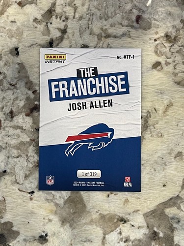 2024 Panini Instant Josh Allen The Franchise /319 - Picture 2 of 2