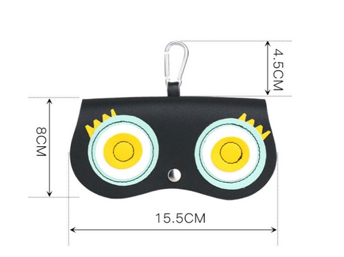 Cute Spectacle Case Sunglasses Case Glasses Cover Eyewear Portable Protector Bag - Picture 9 of 19