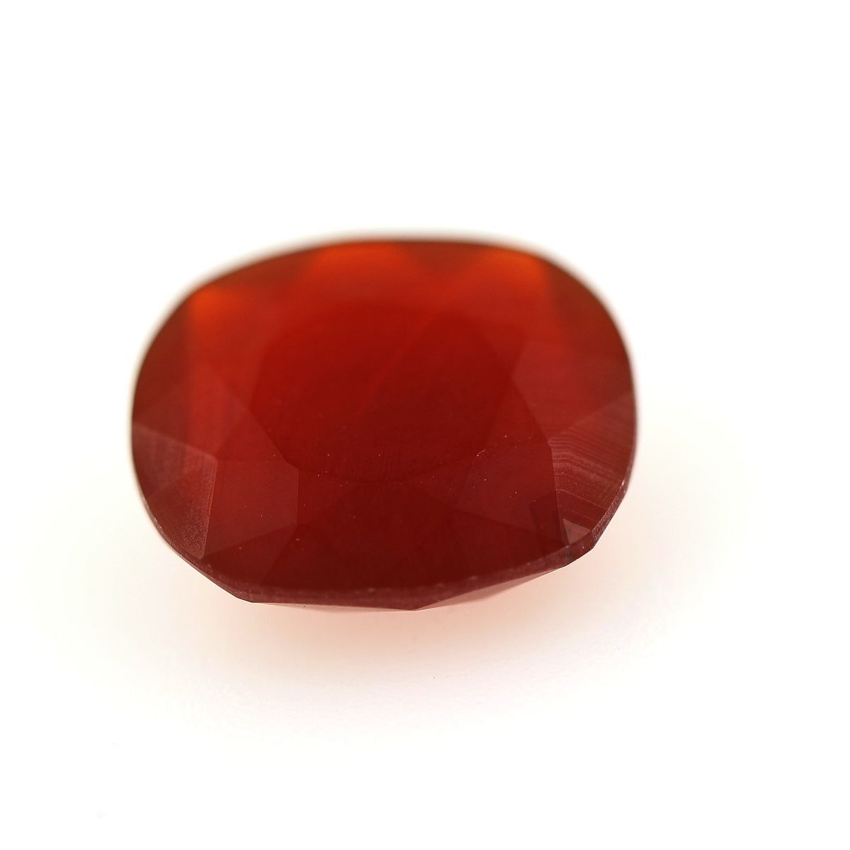 Cornaline orange d'Afrique 3.40 carats VVS1, pierre gemme certifiée pour bijou