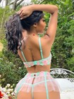 Women's Cute Ballet Skirt Bra Thong Lingerie Set Sexy Underwear Pink Small Size — photo 3