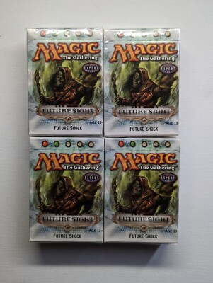 4x MTG Future Sight Theme Deck Future Shock Fast Free Ship NEWWW SEALED