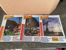 Motorrad Touren. 3 Zeitschriften. Afrika, Skandinavien und Europa Guter Zustand!