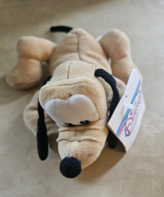 NEW Disney Store Exclusive Mini Bean Bag Pluto The Dog Plush Toy