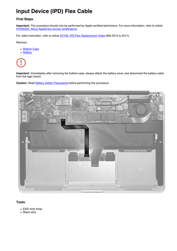 Apple MacBook Air 13 pouces début 2015 et 2017 guide technique manuel d'entretien - Photo 10/12