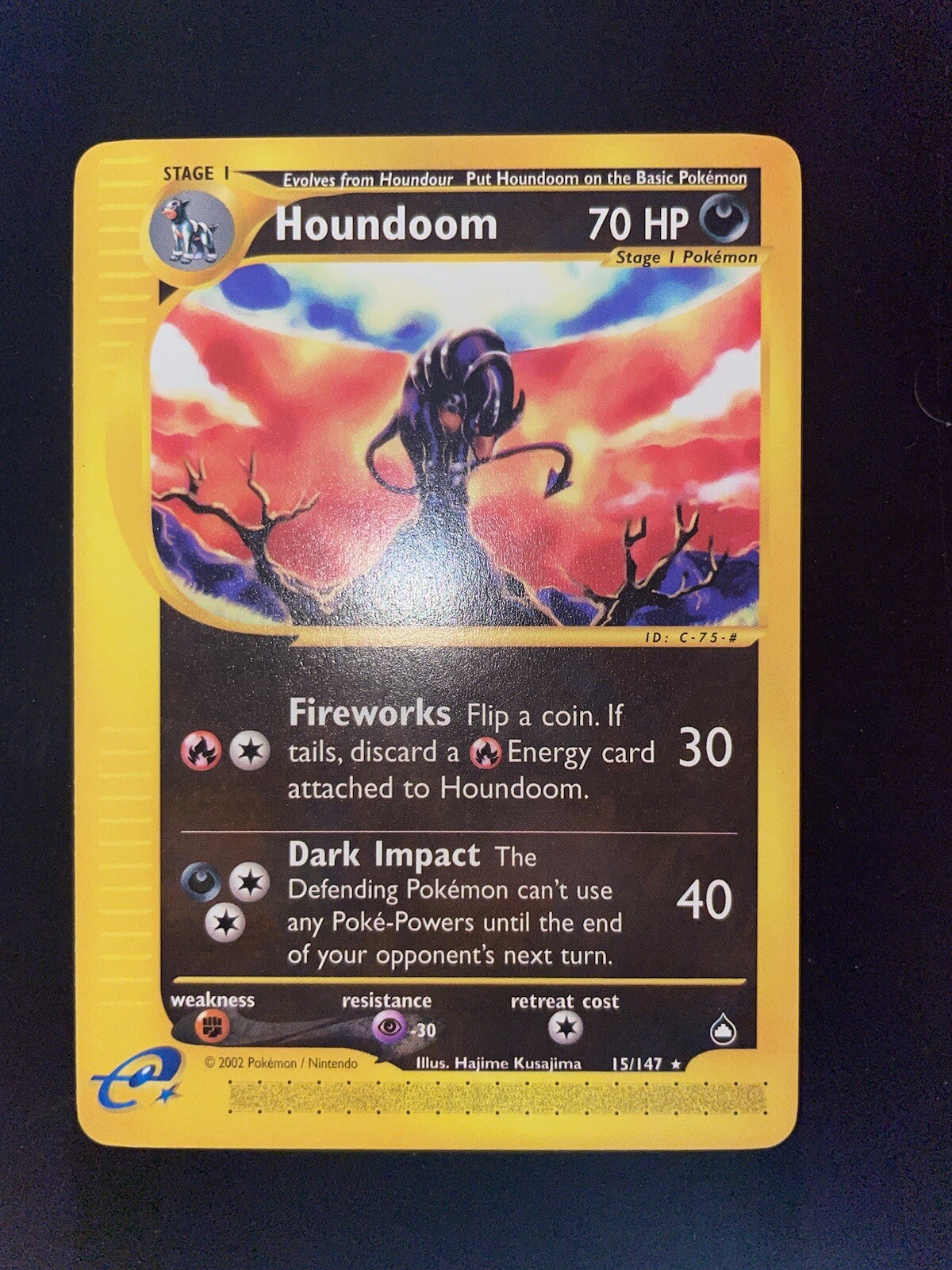 Pokémon Aquapolis Houndoom 15/147 NM/M