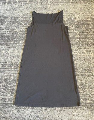 eileen fisher silk tank dress Sheer Silk Georgette Bateau Neck Dress