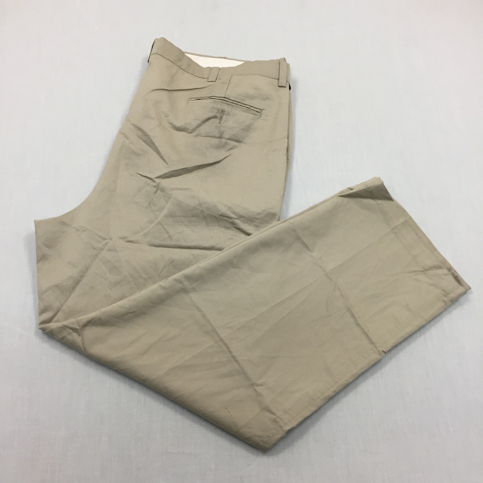 Dockers Chino Trousers Cotton Pants Straight Fit Mens Size 42W 32L Beige