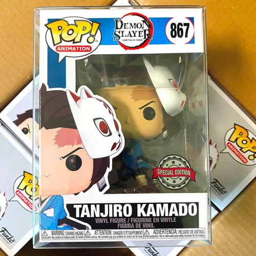 Funko Pop Demon Slayer : Tanjiro Kamado w/Mask #867 Vinyl Exclusive "Mint Box"