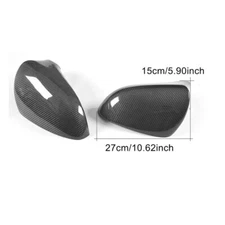Carbon Fiber Add-on Side Mirror Cover Caps For 2013-2020 LEXUS GS350 GS450H GSF