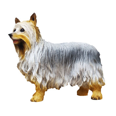 Silky Terrier Figurine Hand Painted Collectible Statue