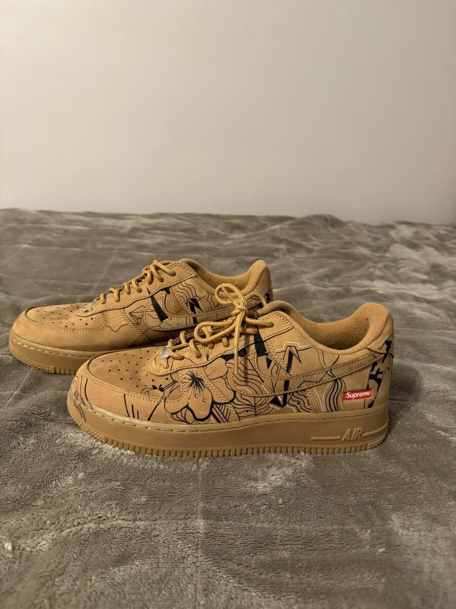 Size 9 - Nike Air Force 1 Low SP x Supreme Wheat 2021 Size 9 - Nike Air Force 1 Low SP x Supreme Wheat 2021